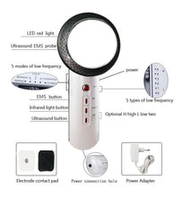 Load image into Gallery viewer, 3 in 1 Multifunctional EMS Infrared Ultrasonic Anti Wrinkle Anti cellulite Fat Burner Weight Loss Massager freeshipping - Tyche Ace
