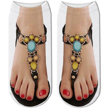 Load image into Gallery viewer, 3D Flip Flop Print Cotton Socks For Women freeshipping - Tyche Ace