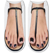 Load image into Gallery viewer, 3D Flip Flop Print Cotton Socks For Women freeshipping - Tyche Ace