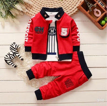 Load image into Gallery viewer, 3Pcs Baby Unisex Cartoon Image Design Jacket + Pants Outfits Clothing Sets freeshipping - Tyche Ace