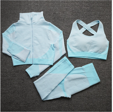 Load image into Gallery viewer, Seamless Women Yoga Workout Sportswear Sets