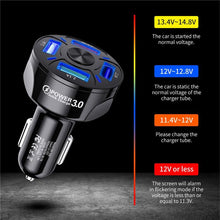Load image into Gallery viewer, 4 Ports USB Mini Fast Mobile Phone Car Charger Adapter freeshipping - Tyche Ace
