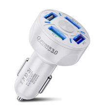 Load image into Gallery viewer, 4 Ports USB Mini Fast Mobile Phone Car Charger Adapter freeshipping - Tyche Ace