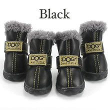 Load image into Gallery viewer, 4Pcs/Set Pet Dog Non Slip Snow Warm  Waterproof Fur Cotton Boots freeshipping - Tyche Ace