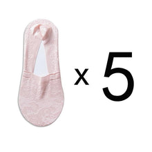 Load image into Gallery viewer, 5 Pairs Women Lace Flower Non-Slip Invisible Ankle Socks freeshipping - Tyche Ace