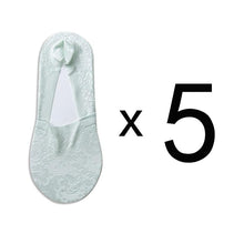 Load image into Gallery viewer, 5 Pairs Women Lace Flower Non-Slip Invisible Ankle Socks freeshipping - Tyche Ace