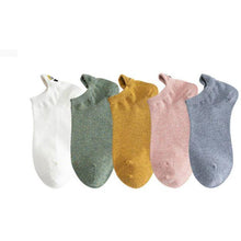 Load image into Gallery viewer, 5 Pairs/Pack Embroidered Happy Mood Expressions Women Socks freeshipping - Tyche Ace