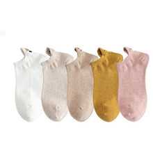 Load image into Gallery viewer, 5 Pairs/Pack Embroidered Happy Mood Expressions Women Socks freeshipping - Tyche Ace