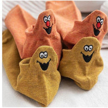 Load image into Gallery viewer, 5 Pairs/Pack Embroidered Happy Mood Expressions Women Socks freeshipping - Tyche Ace