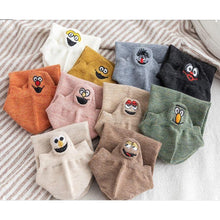 Load image into Gallery viewer, 5 Pairs/Pack Embroidered Happy Mood Expressions Women Socks freeshipping - Tyche Ace