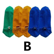 Load image into Gallery viewer, 5 Pairs/Pack Women Cotton Embroidered Happy Fashion Ankle Socks freeshipping - Tyche Ace