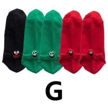 Load image into Gallery viewer, 5 Pairs/Pack Women Cotton Embroidered Happy Fashion Ankle Socks freeshipping - Tyche Ace