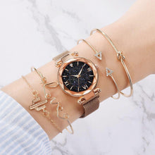 Load image into Gallery viewer, 5 Piece Woman Watches Magnetic Starry Wristwatch Sets freeshipping - Tyche Ace