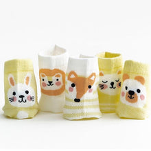 Load image into Gallery viewer, 5Pairs Unisex Baby Cartoon Design Cotton Mesh Thin Socks freeshipping - Tyche Ace