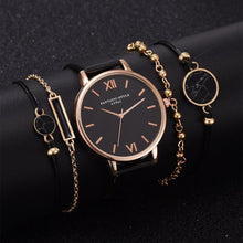 Load image into Gallery viewer, 5pcs Set Women Leather Band Analog Quartz Wrist Watches freeshipping - Tyche Ace