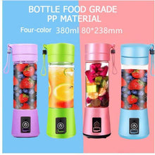 Load image into Gallery viewer, 6 Blades Portable USB Electric Blender Bottle Travel/ Juicer/ Food Fruit Vegetable Smoothie Mixer freeshipping - Tyche Ace