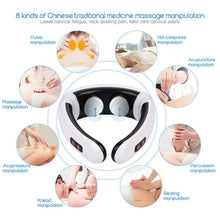 Load image into Gallery viewer, 6 Modes Power Control Electric & Pulse Heating Pain Relief Neck Massager freeshipping - Tyche Ace