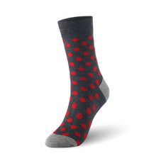 Load image into Gallery viewer, 6 Pairs Men Bamboo Fibre Dot Pattern Crew Socks freeshipping - Tyche Ace