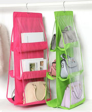 Load image into Gallery viewer, 6 Pocket Multi-Purpose Wardrobe Hanging Foldable Handbag Storage Organiser freeshipping - Tyche Ace