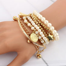 Load image into Gallery viewer, 6pcs/set Multilayer Beaded Charm Bracelets For Women freeshipping - Tyche Ace