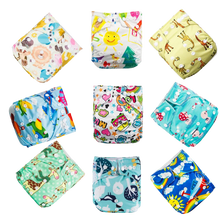 Load image into Gallery viewer, 9pcs/set Baby Bamboo Ecological Eco-Friendly Reusable Cloth Adjustable Nappies freeshipping - Tyche Ace