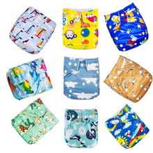 Load image into Gallery viewer, 9pcs/set Baby Bamboo Ecological Eco-Friendly Reusable Cloth Adjustable Nappies freeshipping - Tyche Ace