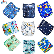 Load image into Gallery viewer, 9pcs/set Baby Bamboo Ecological Eco-Friendly Reusable Cloth Adjustable Nappies freeshipping - Tyche Ace