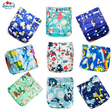 Load image into Gallery viewer, 9pcs/set Baby Bamboo Ecological Eco-Friendly Reusable Cloth Adjustable Nappies freeshipping - Tyche Ace