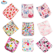 Load image into Gallery viewer, 9pcs/set Baby Bamboo Ecological Eco-Friendly Reusable Cloth Adjustable Nappies freeshipping - Tyche Ace