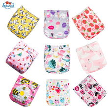 Load image into Gallery viewer, 9pcs/set Baby Bamboo Ecological Eco-Friendly Reusable Cloth Adjustable Nappies freeshipping - Tyche Ace