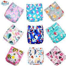 Load image into Gallery viewer, 9pcs/set Baby Bamboo Ecological Eco-Friendly Reusable Cloth Adjustable Nappies freeshipping - Tyche Ace