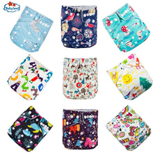 Load image into Gallery viewer, 9pcs/set Baby Bamboo Ecological Eco-Friendly Reusable Cloth Adjustable Nappies freeshipping - Tyche Ace