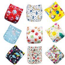 Load image into Gallery viewer, 9pcs/set Baby Bamboo Ecological Eco-Friendly Reusable Cloth Adjustable Nappies freeshipping - Tyche Ace