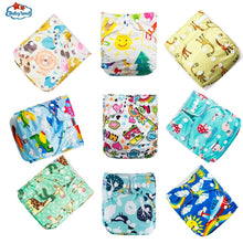 Load image into Gallery viewer, 9pcs/set Baby Bamboo Ecological Eco-Friendly Reusable Cloth Adjustable Nappies freeshipping - Tyche Ace