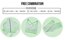 Load image into Gallery viewer, 2/3Pcs Seamless Women Yoga Workout Sportswear- Bra and Leggings Set