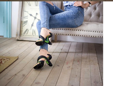 Load image into Gallery viewer, Gladiator Toe Cut Out High Heel Bottomless Sandals freeshipping - Tyche Ace