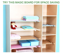 Load image into Gallery viewer, Smart Adjustable Wall Mounted Space Saving Cupboard Closet Organiser Shelves