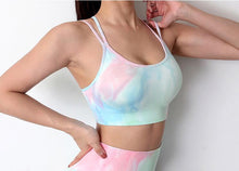 Load image into Gallery viewer, High Waist Seamless Leggings & Bra Tops Workout Clothes