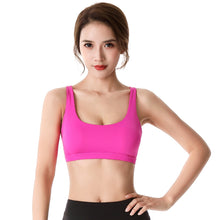 Load image into Gallery viewer, Cross Over Straps Wireless Push Up Padded Bra Crop Top