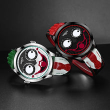 Load image into Gallery viewer, Men Creative Big Dial Joker Design Quartz Leather Wrist Watch
