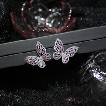Load image into Gallery viewer, Adjustable Elegant Crystal Butterfly Pearl Zirconia Bracelet