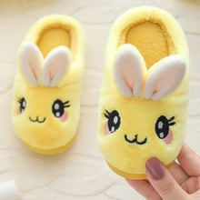 Load image into Gallery viewer, Unisex Kids Winter Cute Rabbit  Cartoon Plush Slippers
