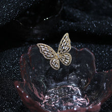 Load image into Gallery viewer, Adjustable Elegant Crystal Butterfly Pearl Zirconia Bracelet