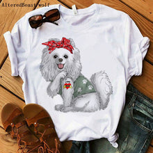 Load image into Gallery viewer, Bandana Pomeranian Mom T-Shirt freeshipping - Tyche Ace