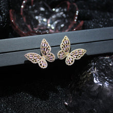 Load image into Gallery viewer, Adjustable Elegant Crystal Butterfly Pearl Zirconia Bracelet