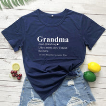 Load image into Gallery viewer, Grandma Print Design Casual Graphic Summer T Shirt freeshipping - Tyche Ace