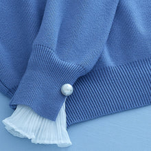 Load image into Gallery viewer, Knitted Turtleneck Long Sleeve Pearl Decorated Design Sweaters For Women