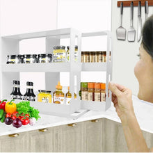 Load image into Gallery viewer, Multi-Function Rotating Shelf Slide Spice/ Bottle Storage Rack Organiser