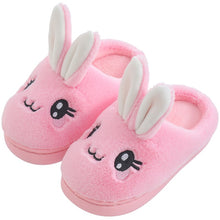 Load image into Gallery viewer, Unisex Kids Winter Cute Rabbit  Cartoon Plush Slippers