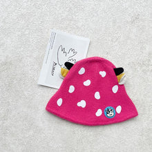 Load image into Gallery viewer, Unisex Cartoon Cow Design Winter Knitted Warm Soft Beanies For Kids